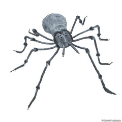 4 Ft. 5" Grey Latex Spider - Halloween Decor