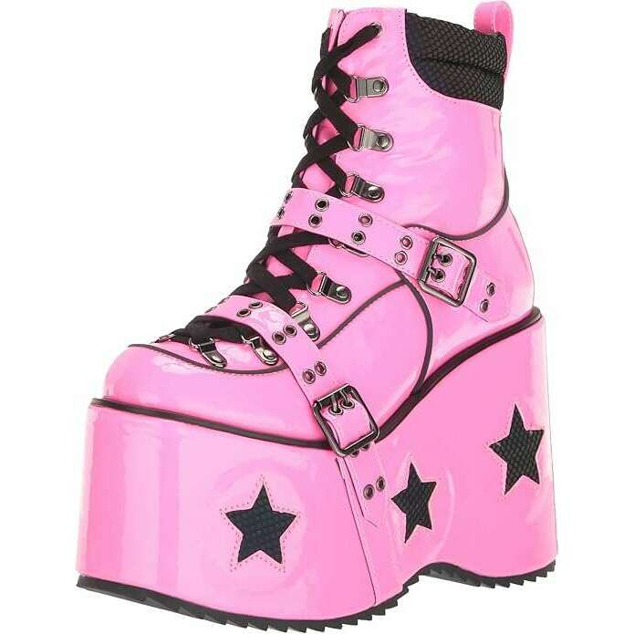 5" Reflective Starry Platform Boots