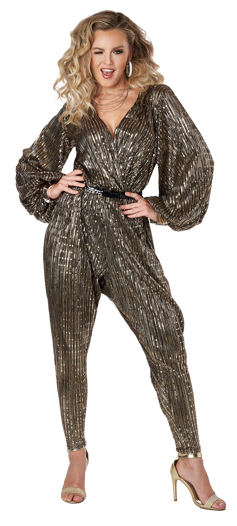 Gold Girl Disco Queen Adult Costume – AbracadabraNYC