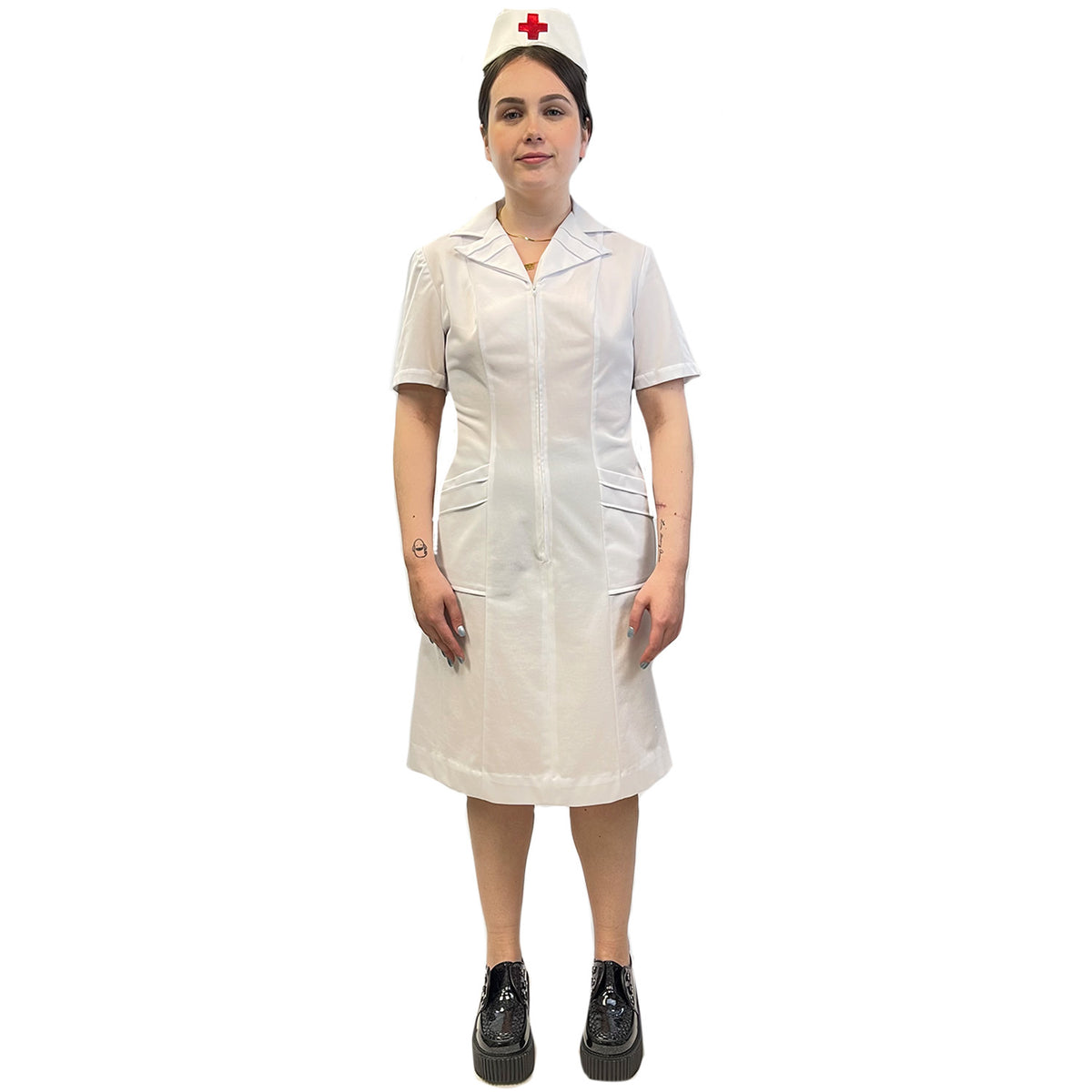 Retro White Nurse Uniform Adult Costume
