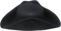 Adult Colonial Black Tricorn Hat