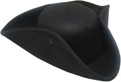 Adult Colonial Black Tricorn Hat
