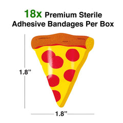 Pizza Adhesive Bandages - 18 Pack
