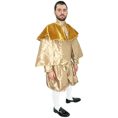Medieval Men's Gold Merchant Adult Costume