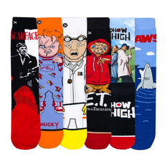TV Themed Giftbox w/ 12 Movie Themed Crew Length Socks