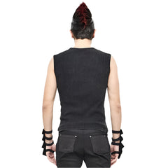Men's Black Futuristic Top