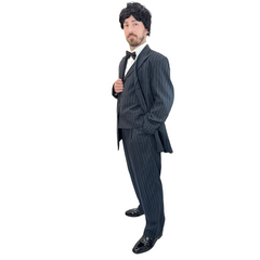 1920s Black Pinstripe Zoot Suit Adult Costume
