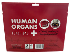 Insulated Red Human Organs Lunch Bag