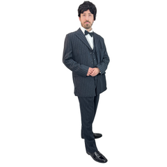 1920s Black Pinstripe Zoot Suit Adult Costume