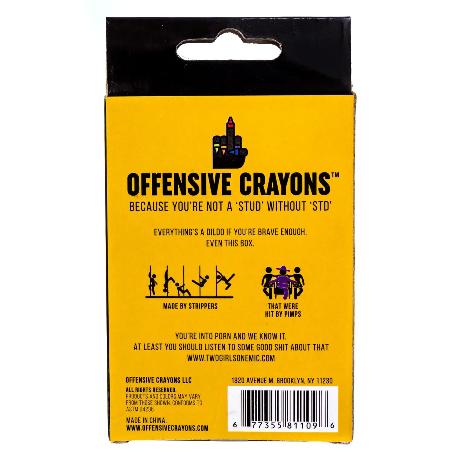 Buy 4 VALUE PACK Offensive Crayons: Funny Gag Gift, Humor, Gag