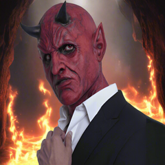 Lucifer Hyper Realistic Mask & Full Cowl