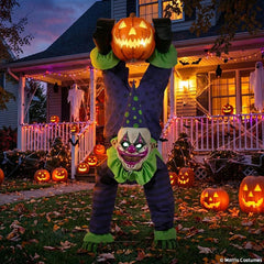 60" Clown & Jack-O'-Lantern - Animated Light-Up Decoration