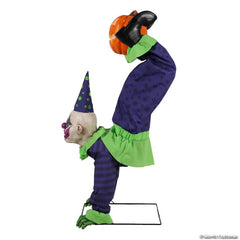 60" Clown & Jack-O'-Lantern - Animated Light-Up Decoration