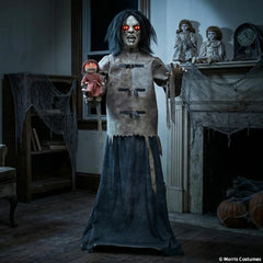 5 Ft. "Maniac Mary" & Doll - Animated Halloween Decoration