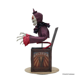 5 Ft. "Jack-in-the-Box" Skeleton Clown - Mechanical Halloween Decoration
