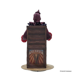 5 Ft. "Jack-in-the-Box" Skeleton Clown - Mechanical Halloween Decoration