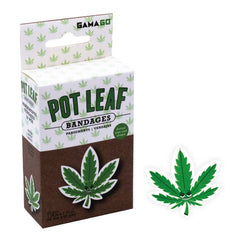 Pot Leaf Adhesive Bandages - 18 Pack