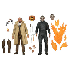 Halloween 2: 7″ Scale Ultimate Michael Myers & Dr. Loomis Collectible Action Figure 2 Pack
