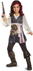 Pirates of The Caribbean: Dead Men Tell No Tales Deluxe Captain Jack Sparrow Girl's Costume