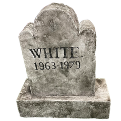 White Handmade Tombstone
