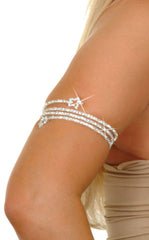 Silver Star Spiral Armband