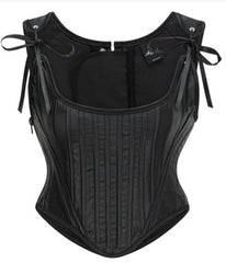 Satin Ribbon Stitched Panel Corset