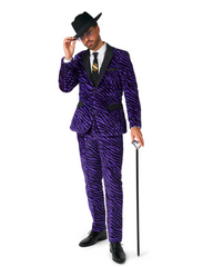 Purple Pimp Faux Fur 3pc Suit Adult Costume