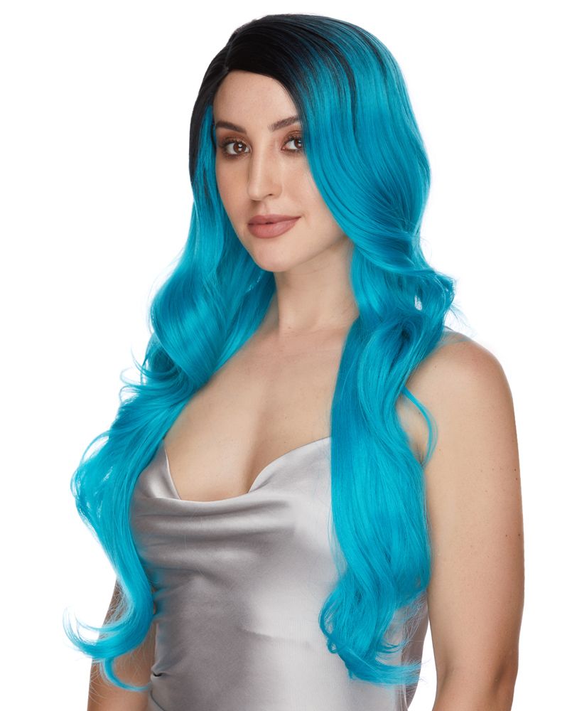 Lady Lush Deluxe Cyan Lust Wig