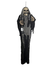 6' Hanging Light Up Reaper with Lantern Prop