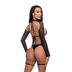 Iridescent Garter Strap Bikini Set