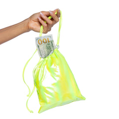 Metallic Iridescent Money Bag