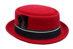 Show Stopping 4" Wool Felt Flat Top Hat