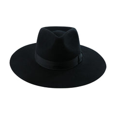 Black Teardrop Fedora Hat
