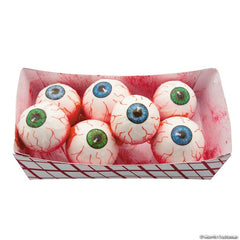 Food Tray of Spooky Eyeballs - 6" Halloween Decoration