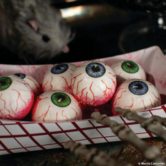 Food Tray of Spooky Eyeballs - 6" Halloween Decoration