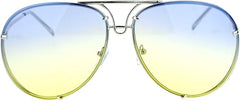 Aviator Ocean Lens Sunglasses