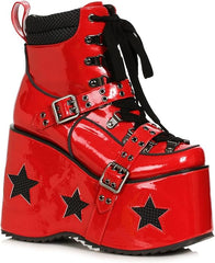 5" Reflective Starry Platform Boots