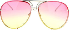 Aviator Ocean Lens Sunglasses