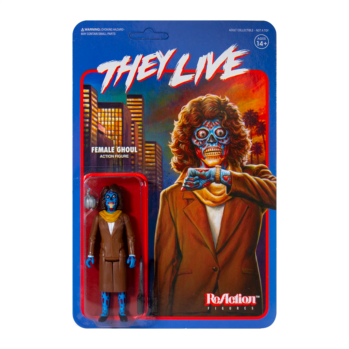 They Live: 3.75" Female Ghoul ReAction Collectible Action Figure w/ Purse & Spy Drone