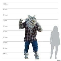 7.5' Hulking Werewolf Animated Prop