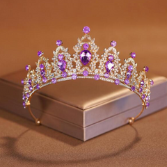 Purple Rhinestone  Princess Tiara