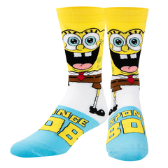 Smiling Spongebob Crew Length Socks