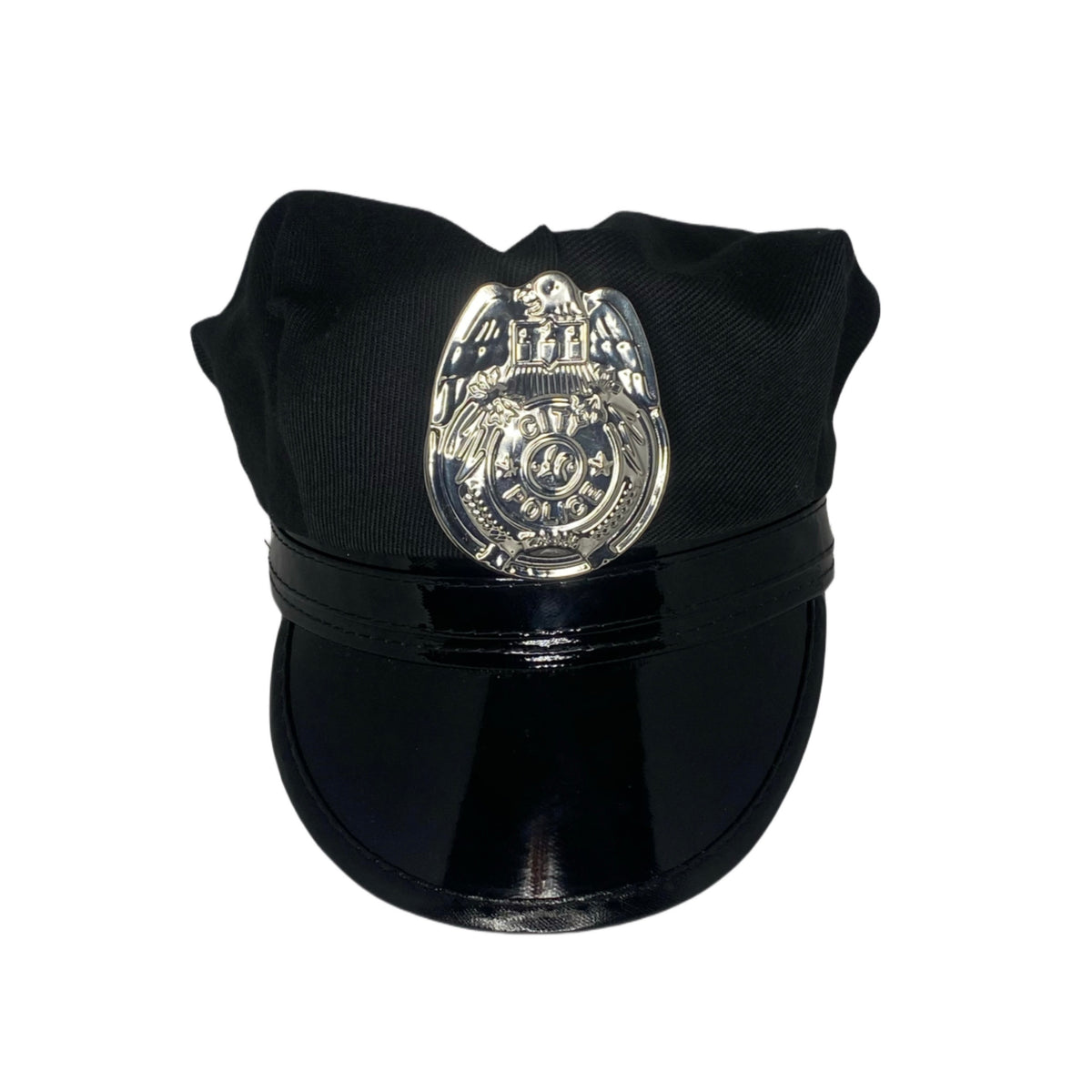 Black Cop Badge Hat