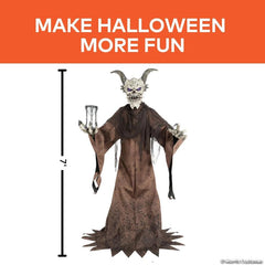 "The Time Demon" - 7 Ft. 9" Animated Light-Up Decoration