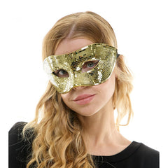 Mirrored Half Face Masquerade Mask