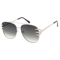Aviator Style Sunglasses w/ Skeleton Hands on Frame