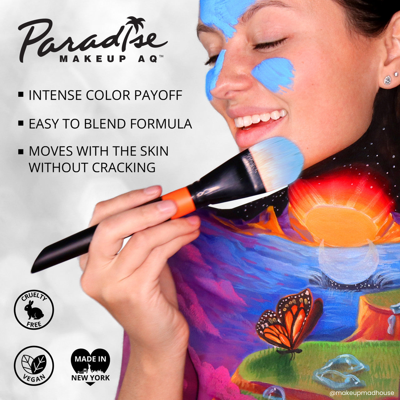 Mehron Paradise 8 Color Water Activated Palette