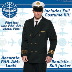 Officially Licensed PAN AM® Pilot Adult Costume
