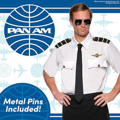 Officially Licensed Pan Am Men's Pilot Shirt