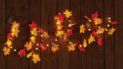 9.75' Light Up Harvest Garland